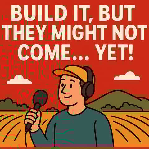 Build it, sure, but they won't come! Yet...