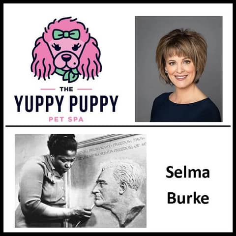 An Evening of Puppies, Italian Food, Wine, Bourbon and A Motivational Speech & Sculpting a President Without Recognition