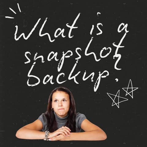 How do you make a snapshot backup?