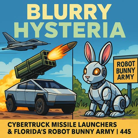 Blurry Hysteria: Cybertruck Missile Launchers & Florida’s Robot Bunny Army | 445