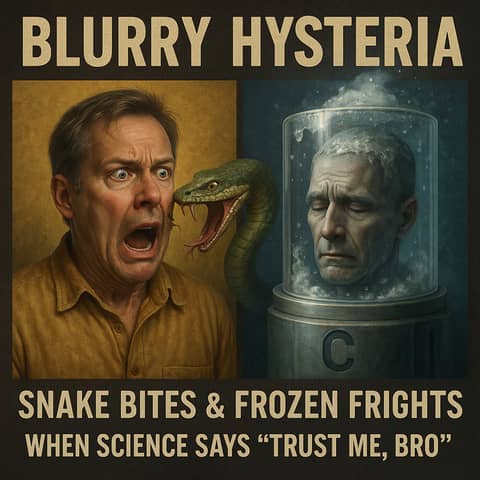 Blurry Hysteria: Snake Bites & Frozen Frights- When Science Says “Trust Me, Bro” | 430