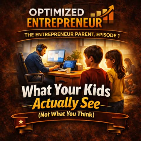 Optimized Entrepreneur — The Entrepreneur Parent, Episode 1 "What Your Kids Actually See (Not What You Think)"