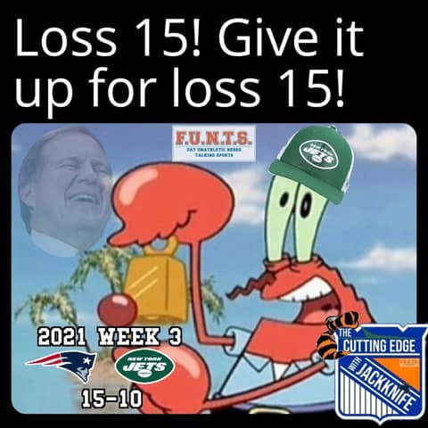 Jets Week 3 2023, 15 in-a-row! | The Cutting Edge W/JackKnife