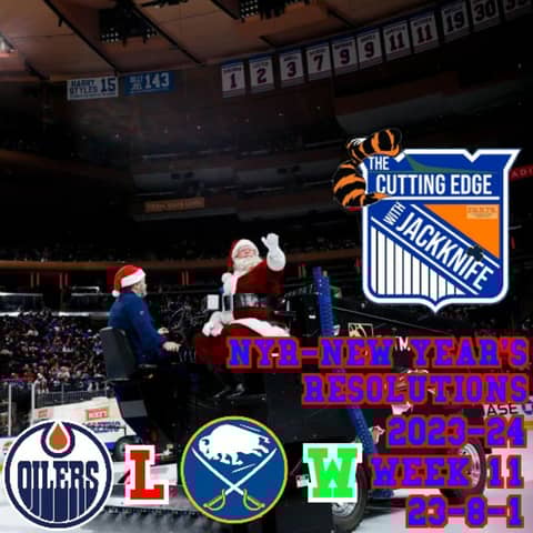 Rangers 23-24 Week 11, NYR-New Year's Resolutions | The Cutting Edge W/ JackKnife