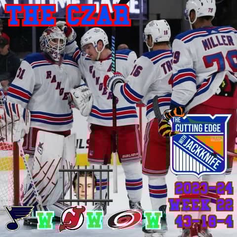 Rangers 23-24 Week 22, the Czar | The Cutting Edge W/JackKnife