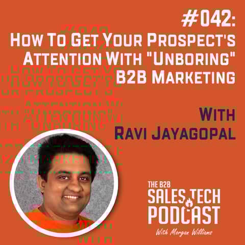 #042: How to Get Your Prospect's Attention With "Unboring" B2B Marketing with Ravi Jayagopal