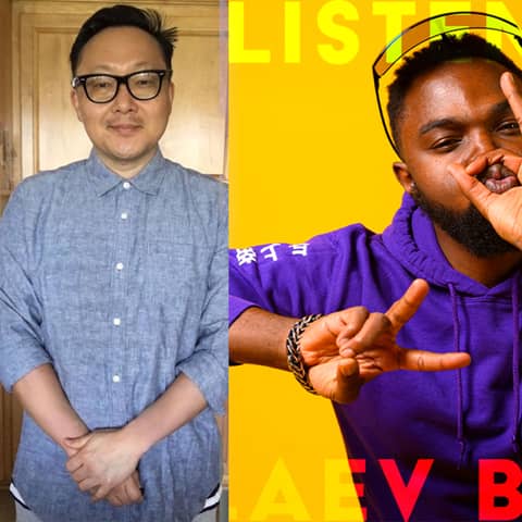 (A.G.E) Clubhouse App: Flaev Beatz catching up with @jinwooyu -060