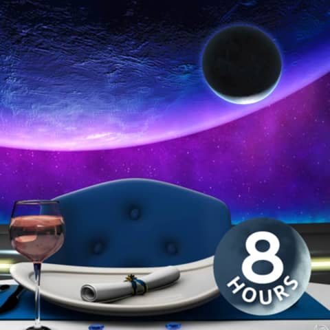 Calm Vibes on Your Private Spaceship | 8 Hours Space White Noise for Focus & Studying