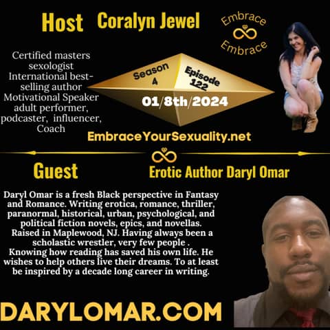 5 best sellers Erotic author Daryl Omar shares his story on EMBRACE