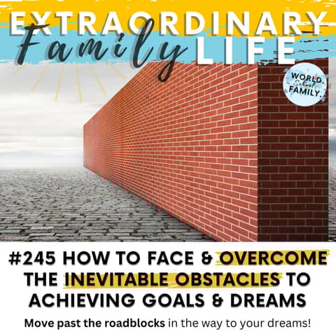#245 Face & OVERCOME the (Inevitable) Obstacles to Your Family's Goals & Dreams!