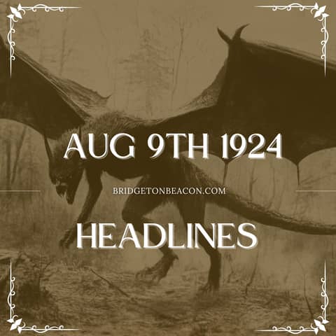 Aug 9th 1924 - Old News