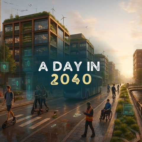 A Day in 2040: What a Construction Project Looks Like in 15 years (Engineering, Architecture, Construction, Management)