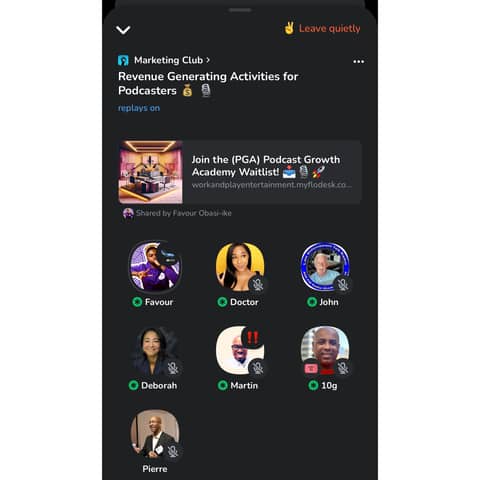 💰 revenue-generating activities for podcasters with Favour Obasi-ike | roundtable clubhouse audio 🎙