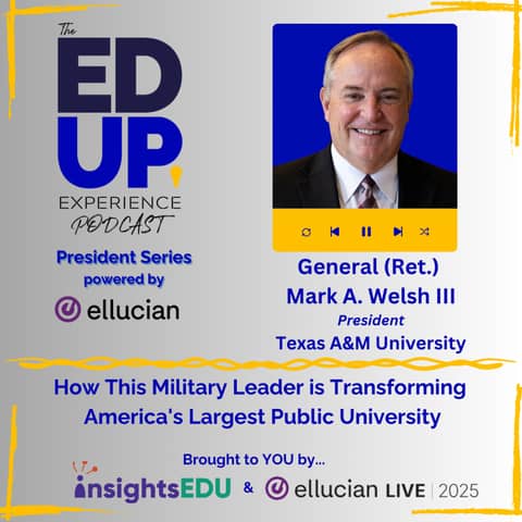 How This Military Leader is Transforming One of America's Largest Public University - with General (Ret.) Mark A. Welsh III⁠, President, ⁠Texas A&M University⁠