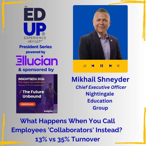 What Happens When You Call Employees 'Collaborators' Instead? 13% vs 35% Turnover - with Mikhail Shneyder, Chief Executive Officer, Nightingale Education Group