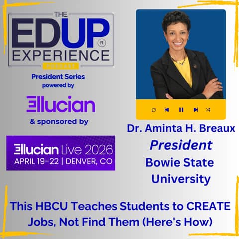 This HBCU Teaches Students to CREATE Jobs, Not Find Them (Here's How) - with Dr. Aminta H. Breaux, President, Bowie State University