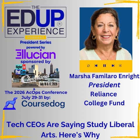 Tech CEOs Are Saying Study Liberal Arts. Here's Why - with Marsha Familaro Enright, President, Reliance College Fund