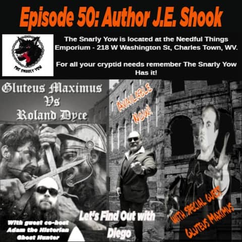 Episode 50: Author J.E. Shook "Gluteus Maximus vs. Roland Dyce"