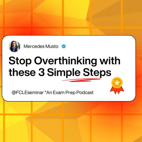 Stop Overthinking: 3 Simple Steps for FCLE Success #fcle #exam #overthinking