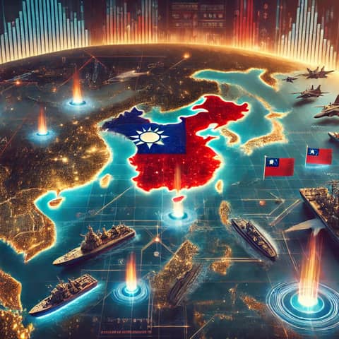 China-Taiwan 55% Conflict Risk in 2 Months