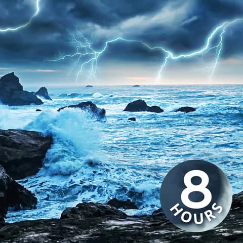 Giant Ocean Waves + Thunder = Best Sleep Ever!