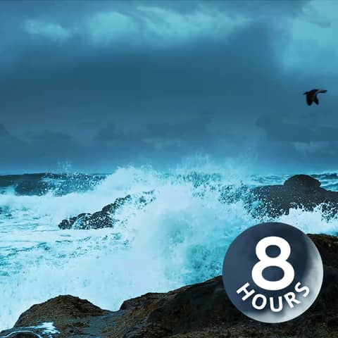 Sleep to Big Ocean Waves Crashing | Stormy White Noise Water Sounds 8 Hours