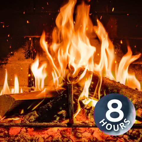 🔥 Cozy Fireplace Sounds | Perfect White Noise for Sleep | Soft Fire Crackling & Burning Logs 8 Hour
