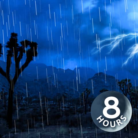 Desert Valley Monsoon | 8 Hours of Rainstorm Sounds