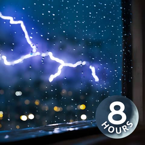 Thunder & Rain on Window Sounds for Sleeping | 8 Hours