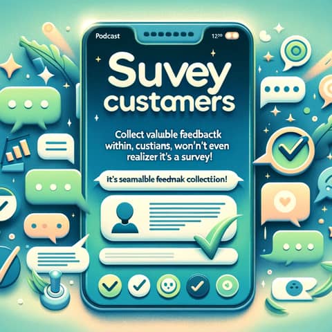 Survey Customers: Collect Valuable Feedback Within the Chat. It's So Seamless, Customers Won't Even Realize It's a Survey!
