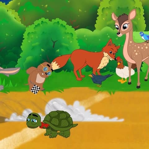 059. 2 Cuentos  La Liebre y la Tortuga - El Hombre de Jengibre Cuentos infantiles para dormir en Esp