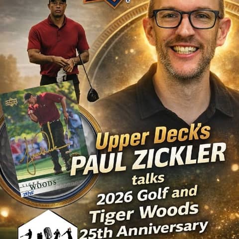 UD's Paul Zickler "Celebrating the 25th Anniversary of UD Golf/Tiger Woods Hobby Quick Hits E323 UD's Paul Zickler "Celebrating the 25th Anniversary of UD Golf/Tiger Woods Hobby Quick Hits E323