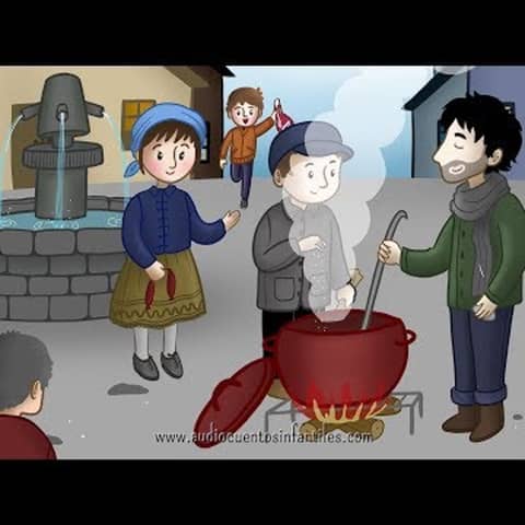 025. Sopa de piedra  Cuento con valores