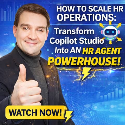 How to Scale HR Operations: Transforming Copilot Studio Into a High-Performance Agent How to Scale HR Operations: Transforming Copilot Studio Into a High-Performance Agent