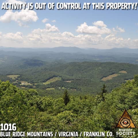 Years of Sasquatch Activity in Virginia’s Blue Ridge Mountains!