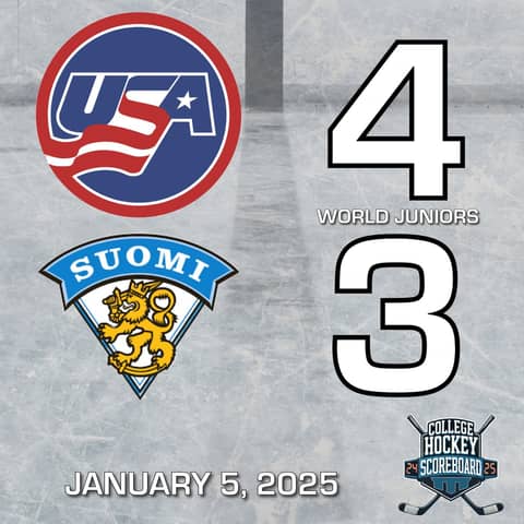Collegians lead Team USA to victory over Finland at IIHF World Junior Championships - CHS 1-5-25