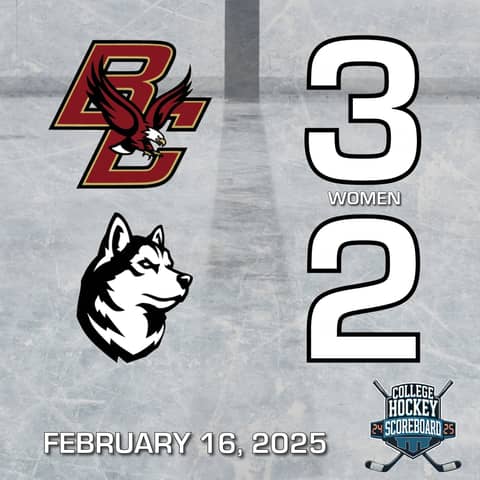 BC women knock off No. 15 Northeastern; Holy Cross sweeps Vermont - CHS 2-16-25