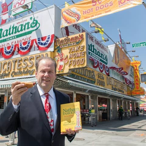 Bill Handwerker Nathans Famous Grandson former executive