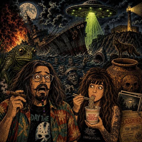 Monthly Spooky | USS Indianapolis, UFO Files & The Loveland Frogman