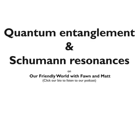 Quantum Entanglement and the Schumann Resonance