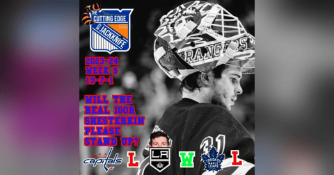 Rangers 23-24 Week 9, Will the Real Igor Shesterkin Please Stand Up? | The Cutting Edge W/JackKnife Rangers 23-24 Week 9, Will the Real Igor Shesterkin Please Stand Up? | The Cutting Edge W/JackKnife