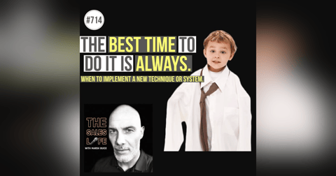 714. The Best Time To Do It Is ALWAYS. | When to try a new technique or system. 714. The Best Time To Do It Is ALWAYS. | When to try a new technique or system.