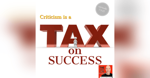 "Criticism is the tax you pay on success." Change your relationship with success. Featuring NBA Champion Chris Bosh "Criticism is the tax you pay on success." Change your relationship with success. Featuring NBA Champion Chris Bosh