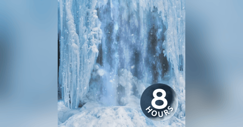 Icy Waterfall Sounds 8 Hours | Falling Water and Snowstorm Ambience Icy Waterfall Sounds 8 Hours | Falling Water and Snowstorm Ambience