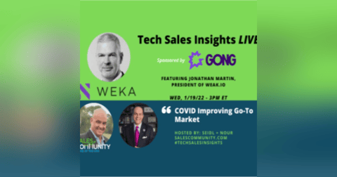 E61 - COVID Improving Go-To Market with Jonathan Martin, WEKA E61 - COVID Improving Go-To Market with Jonathan Martin, WEKA