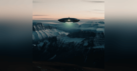 A UFO Photographed in the Italian Alps A UFO Photographed in the Italian Alps