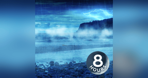 Rain and Thunder with Ocean Sounds 8 Hours | White Noise for Sleeping or Studying Rain and Thunder with Ocean Sounds 8 Hours | White Noise for Sleeping or Studying