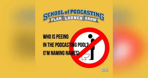 Who is Peeing in the Podcast Pool? Who is Peeing in the Podcast Pool?