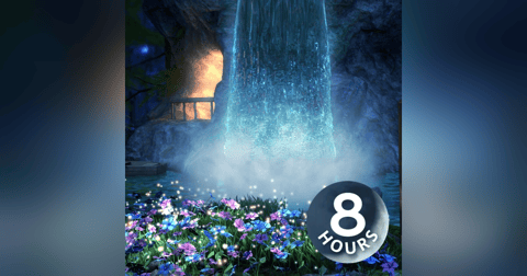 Sleep to Waterfall in Enchanted Forest | 8 Hours Water Sound Sleep to Waterfall in Enchanted Forest | 8 Hours Water Sound