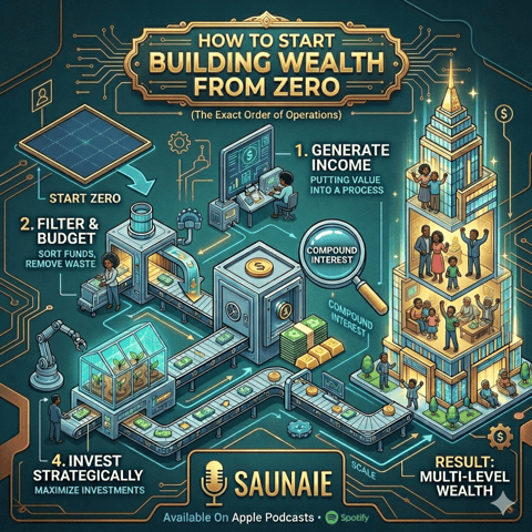 How to Start Building Wealth From Zero (The Exact Order of Operations)